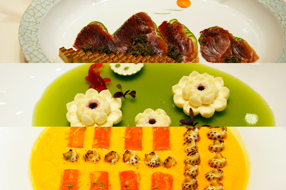 大觀樓長聯(lián)宴。從上至下依次為北走蜿蜒、九夏芙蓉、蟹嶼螺洲。供圖