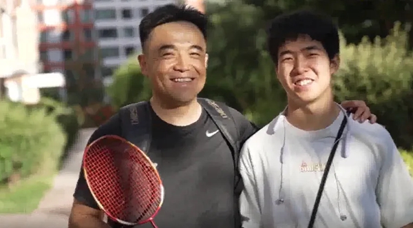 劉建波、劉傲寒父子。北航供圖