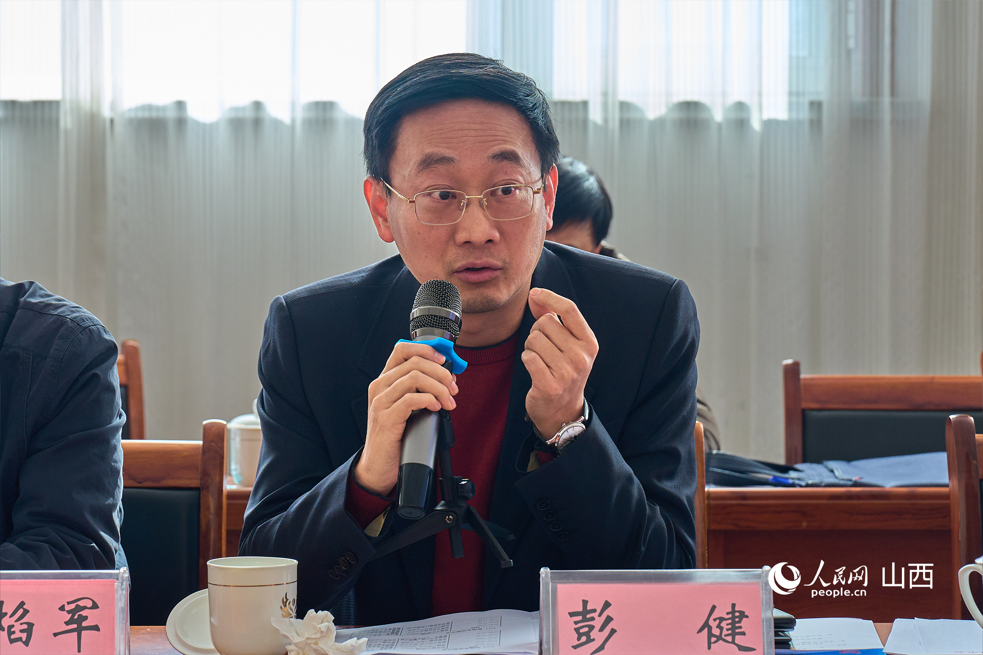 文化和旅游部文化和旅游研究基地（中國(guó)傳媒大學(xué)）主任彭健。人民網(wǎng) 張超寧攝