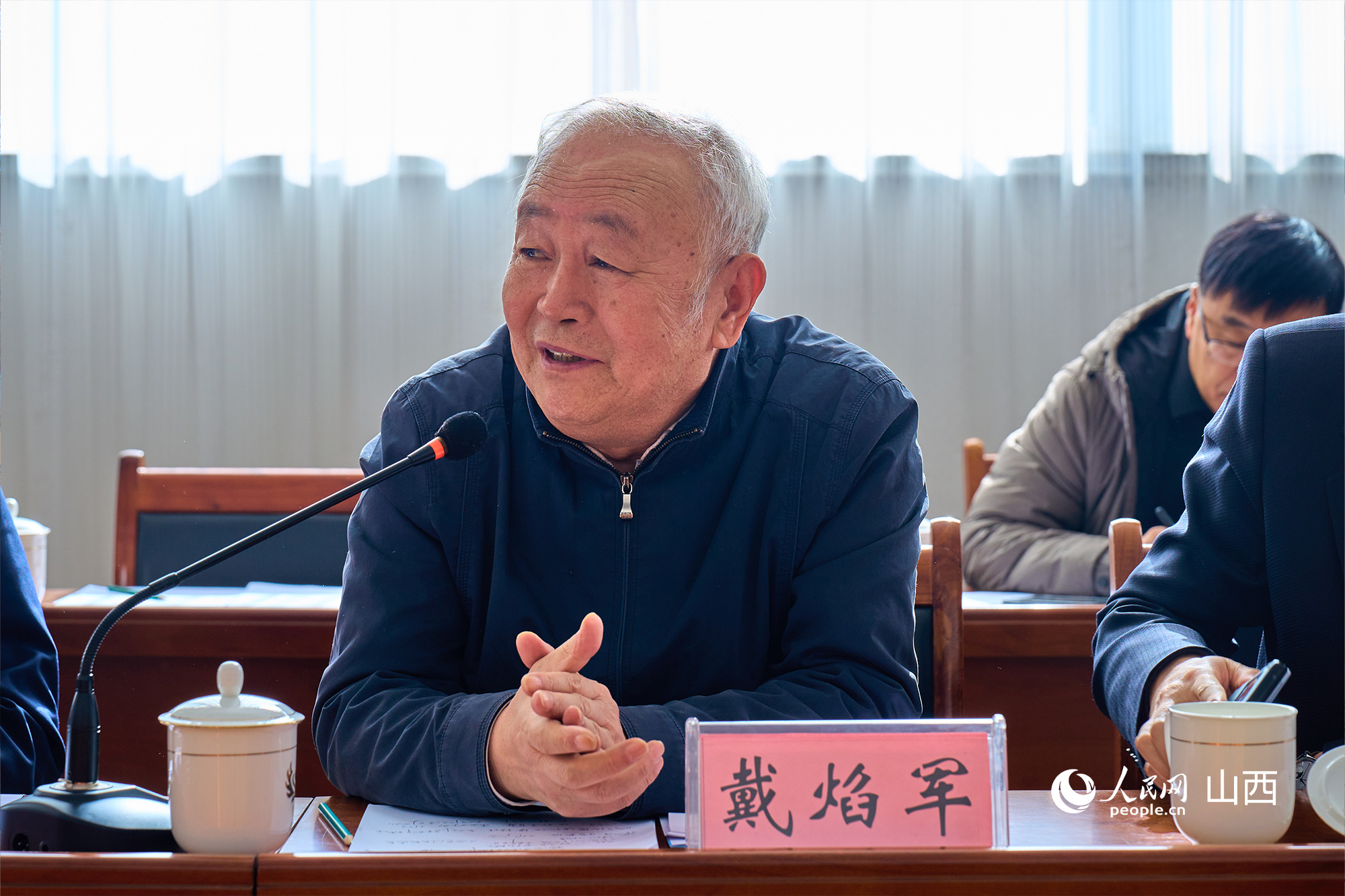 中央黨校（國(guó)家行政學(xué)院）黨建教研部原副主任、教授戴焰軍。人民網(wǎng) 張超寧攝